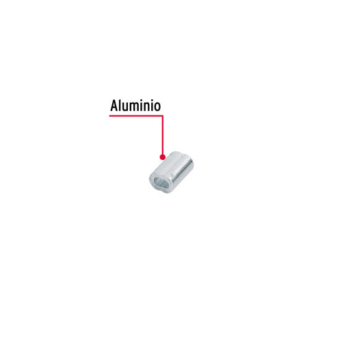 Bolsa de 50 Casquillos Dobles de Aluminio - Alta Durabilidad