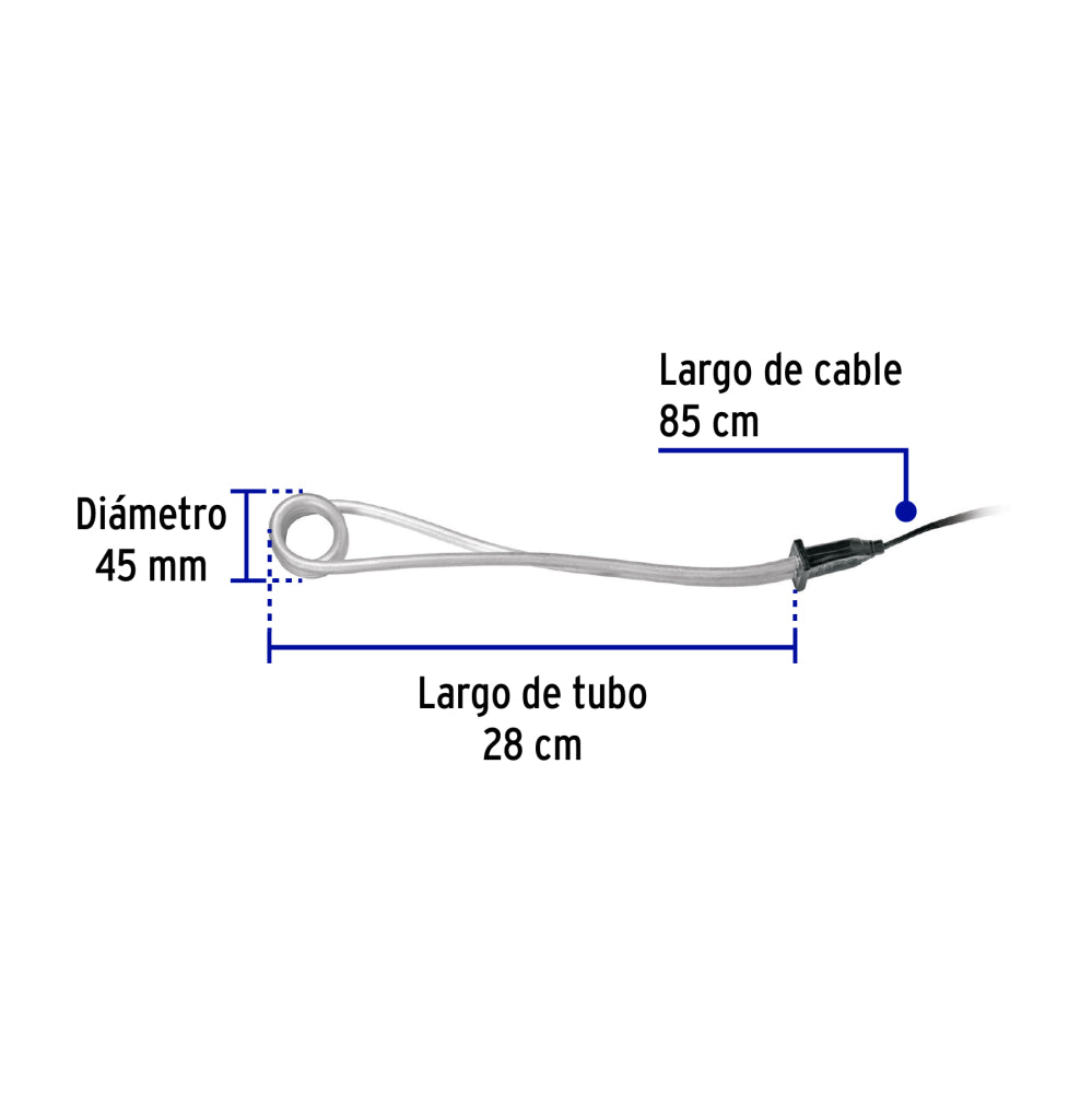 Calentador de Inmersión 1500W para 30 Litros - Rápido y Eficiente