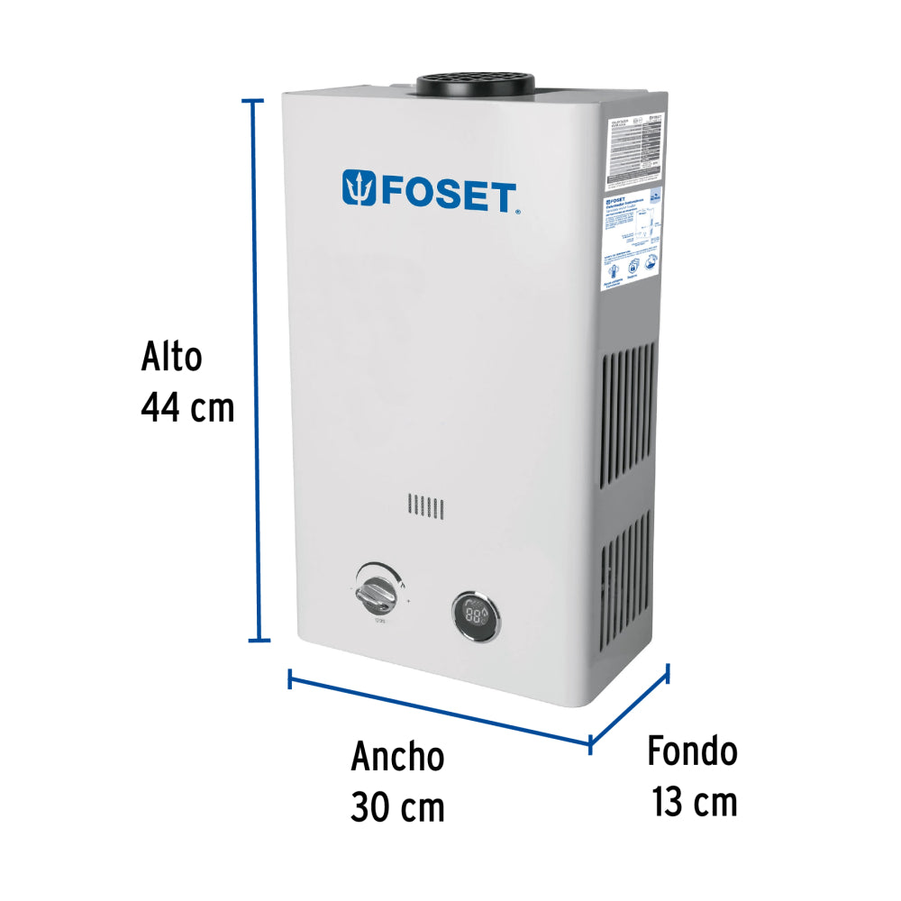 CALENTADOR DE PASO INSTANTANEO 6L GAS NATURAL
