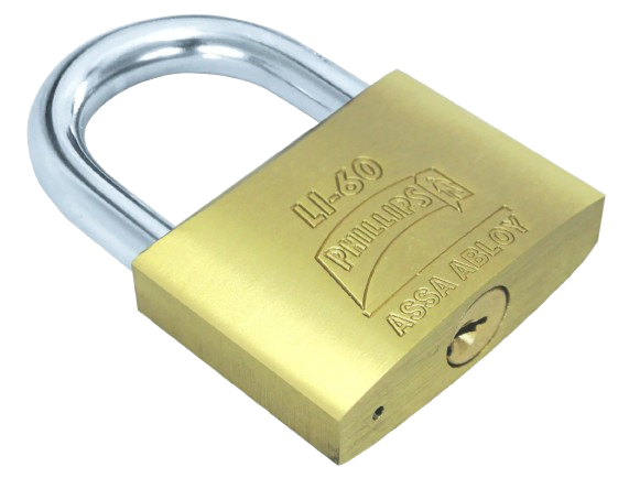 Candado Phillips LI-60: Seguridad en Latón Doble Cerrojo