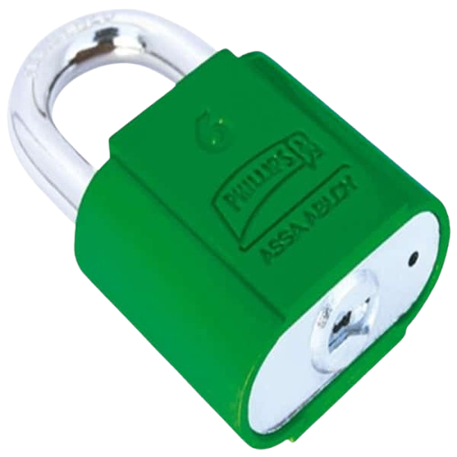 Candado Metálico Phillips 40 mm Mod. 6 - Seguridad Verde