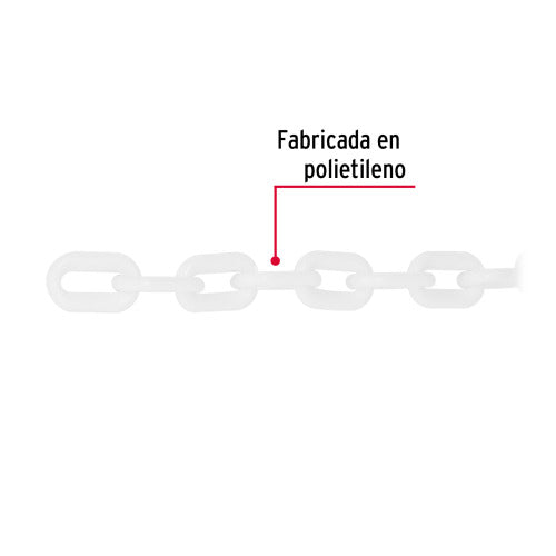 Metro de Cadena Plástico Blanco 5mm | Ideal Manualidades y Decoración