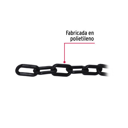 Metro de Cadena Negra de 8mm - Resistente y Versátil