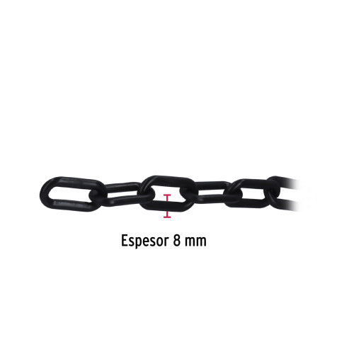 Metro de Cadena Negra de 8mm - Resistente y Versátil
