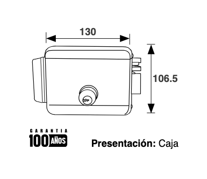 Cerradura Eléctrica Tesa Sin Botón - Acero Inoxidable