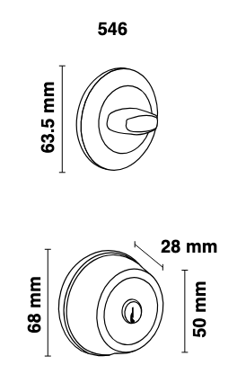 Cerrojo TESA Grado 2 T60 - Máxima Seguridad 60mm