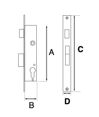 Cerraduras TESA Aluminio 30×30 - Seguridad y Diseño