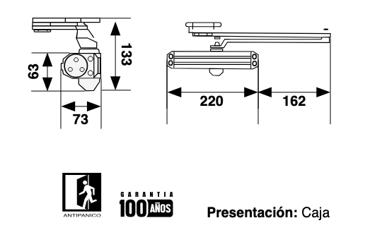 87575 E2003SI CIERRAPUERTAS 2003 AL SIN /RETENCION