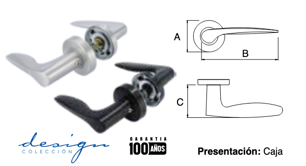 Manija Denia INOX 2R C - Seguridad y Diseño Moderno