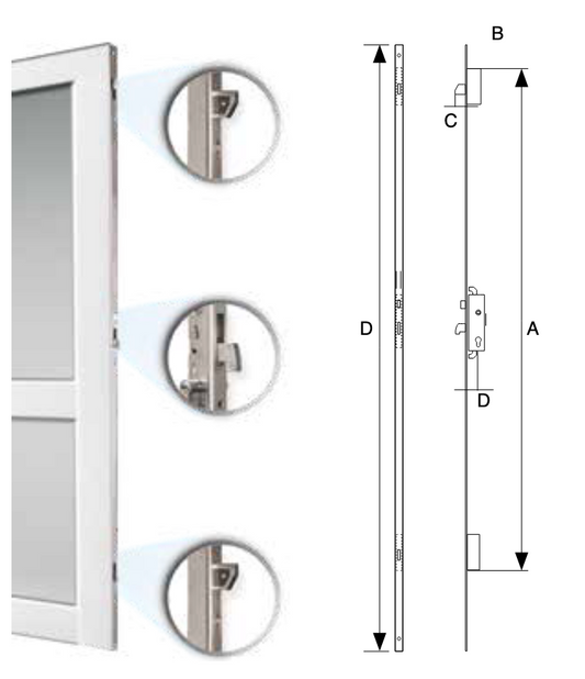 Cerradura Multipunto TESA: Seguridad Máxima para Puertas