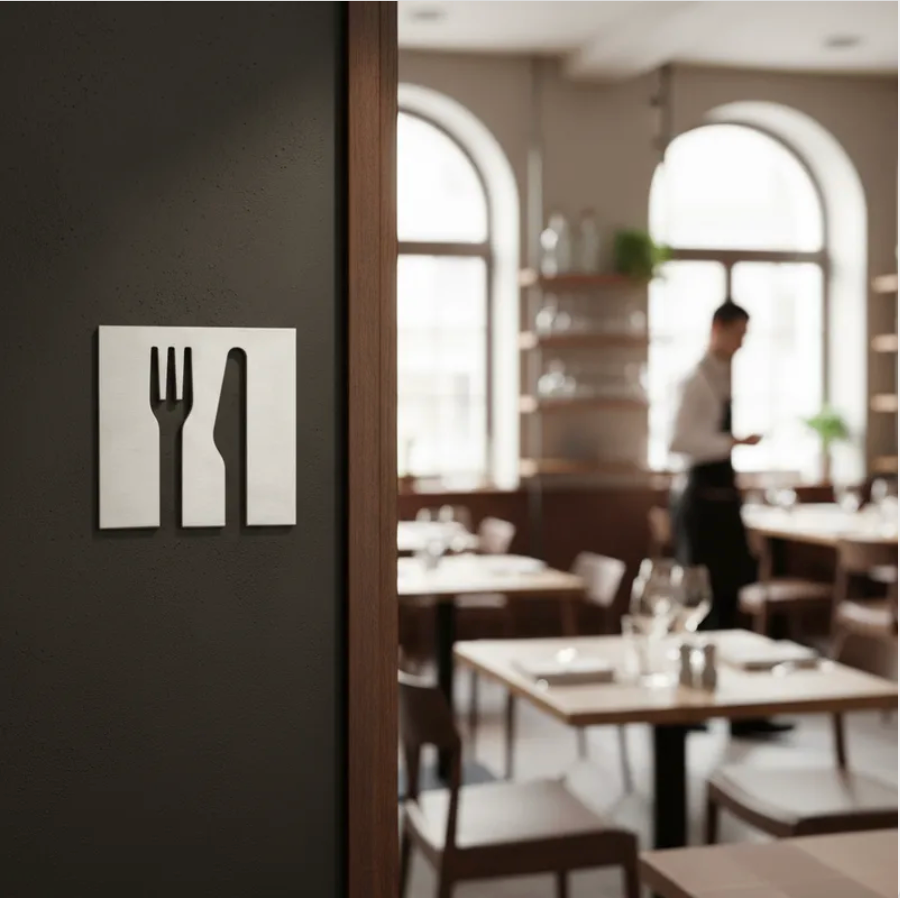 Iconos Restaurante Acero Inox Mod. 1104 | Calidad Premium