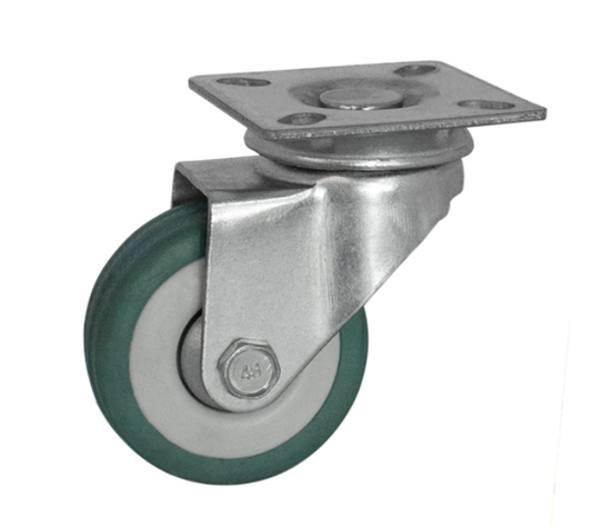 Rodaja Giratoria 50 mm Sin Freno - Verde Jako | Movilidad Suave