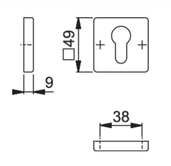 M843KS PZ BOCALLAVE CUADRADA F41-R CR. SAT 3402890