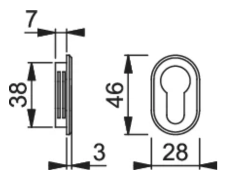 M846S MINI BOCALLAVE LATON SOLIDO NEGRO SAT.F96-1