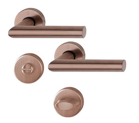 Kit WC Amsterdam Cobre Satinado Completo F84-1R