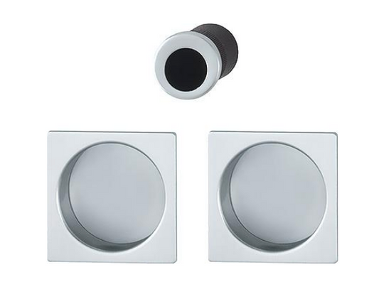 4921 SPAZIO KIT JALADERA CUADRADA ALU-PLATA F-1