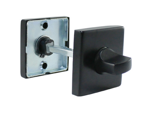 Set WC Mod. 2 JAKO Cuadrado Inox Negro