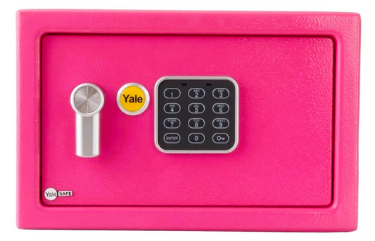Caja Fuerte Alcancía Pequeña Rosa - Seguridad y Ahorro