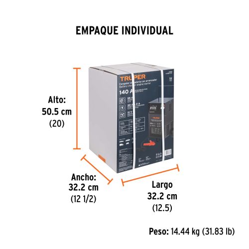 Cargador de Baterías 140A - Potente y Rápido para Vehículos