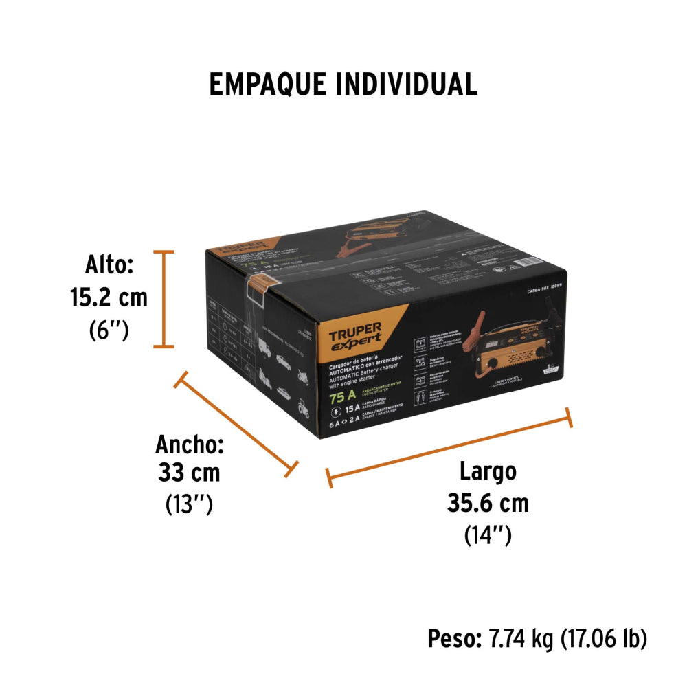 CARGADOR DE 50 A PARA BATERIAS DE 6 Y 12 V