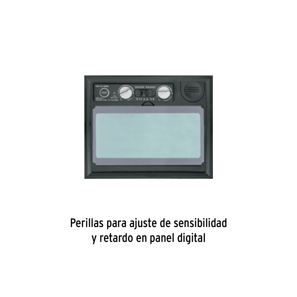 Careta Electrónica para Soldar Sombra 9-13 | Protección Premium