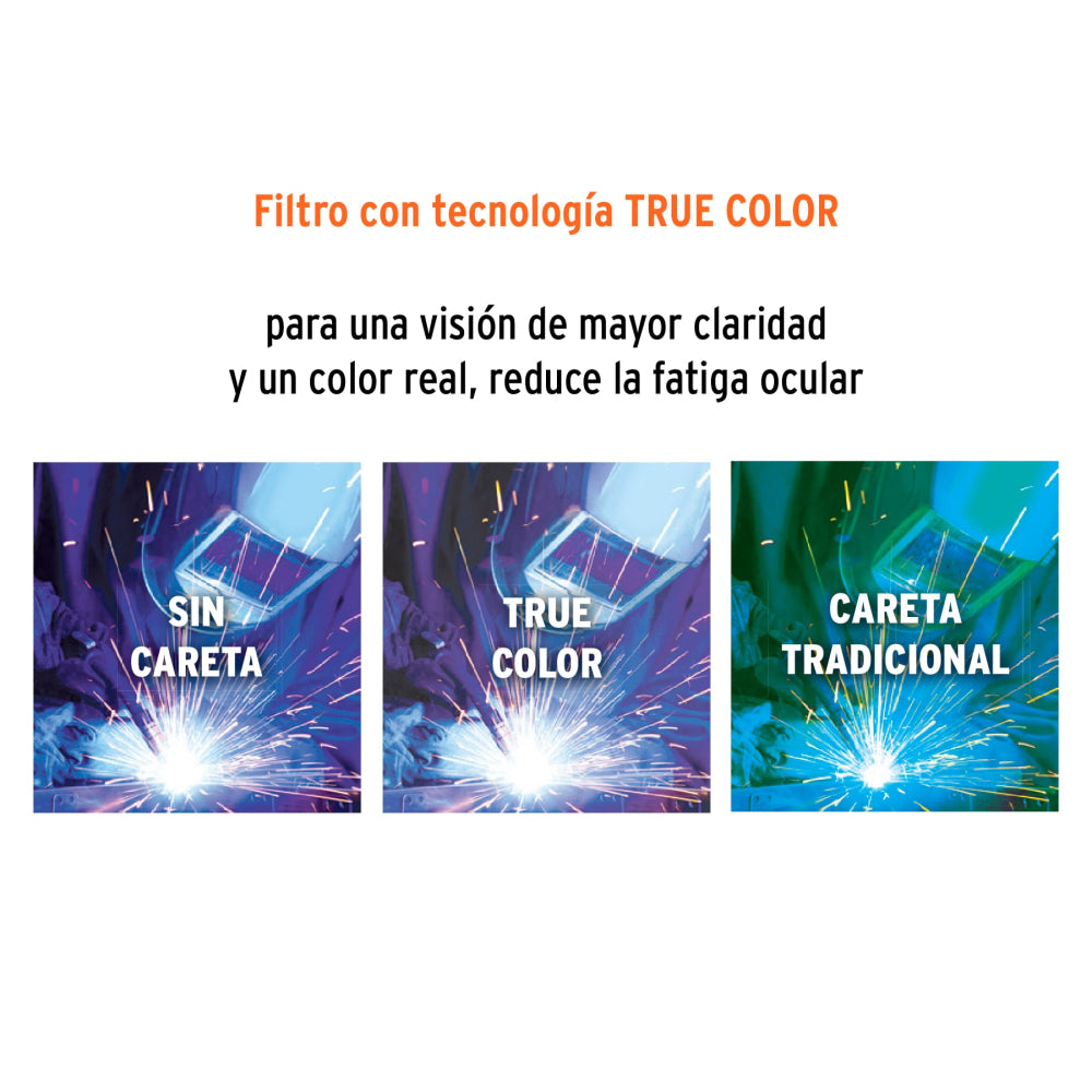 Careta Electrónica para Soldar Sombra 9-13 | Protección Premium
