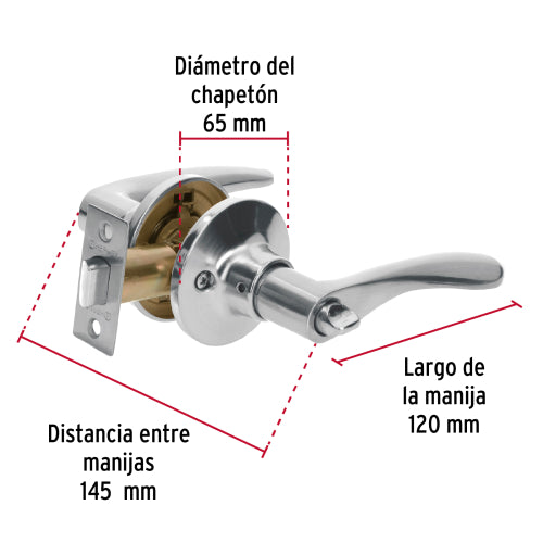 Cerraduras para Baño Cromo Mate - Seguridad y Estilo