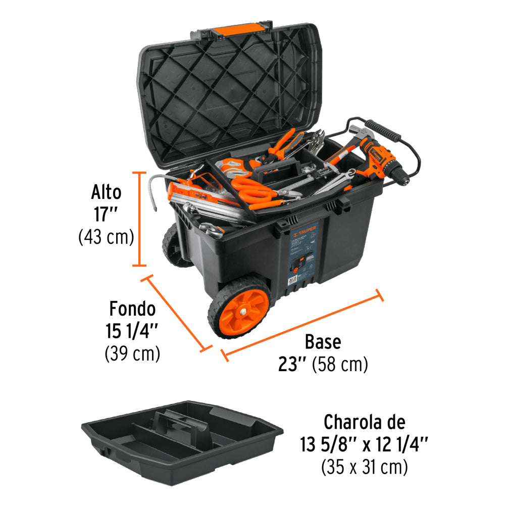 Caja para Herramienta con Ruedas CHP-23R