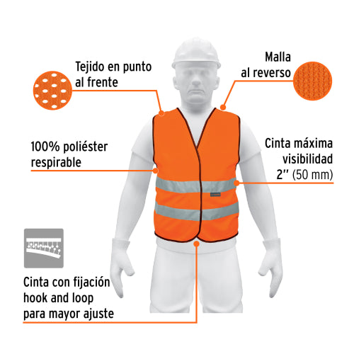 Chaleco CHS-500N: Seguridad y Visibilidad Duradera