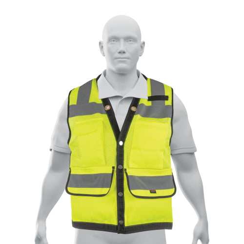 Chaleco de Seguridad Reforzado Verde | Alta Visibilidad
