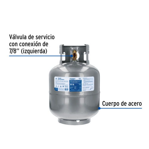 Cilindro Portátil para Gas LP 9Kg - Seguro y Práctico