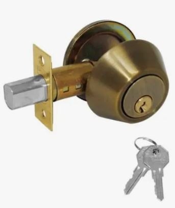 MX5347 CERROJO PHILLIPS AS B262, LLAVE LLAVE, LATON ANTIGUO,