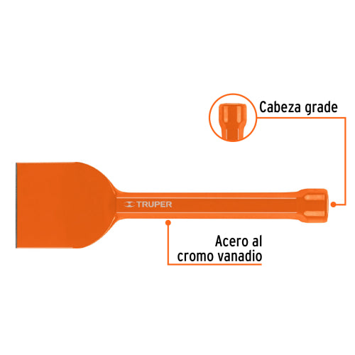 Cincel Ladrillero de Cromo Vanadio - Cabeza Grande 2-3/4 x 10”