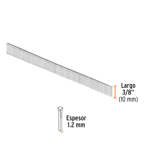 Clavos Calibre 18, 3/8” - Caja de 5000 | Alta Calidad para Construcción