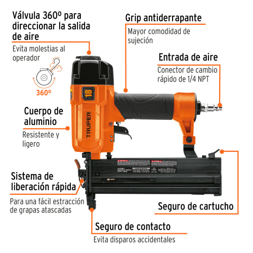 Clavadora y Engrapadora Neumática Profesional