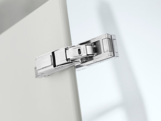 Kit Bisagra CRISTALLO 110° Puertas de Cristal y Espejo — Blum
