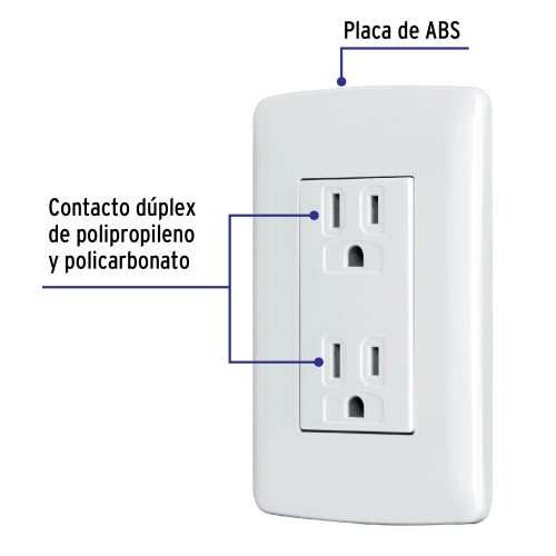 Toma Duplex Blanco - Segura y Estética para tu Hogar