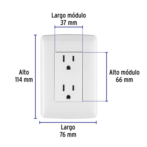 Toma Duplex Blanco - Segura y Estética para tu Hogar
