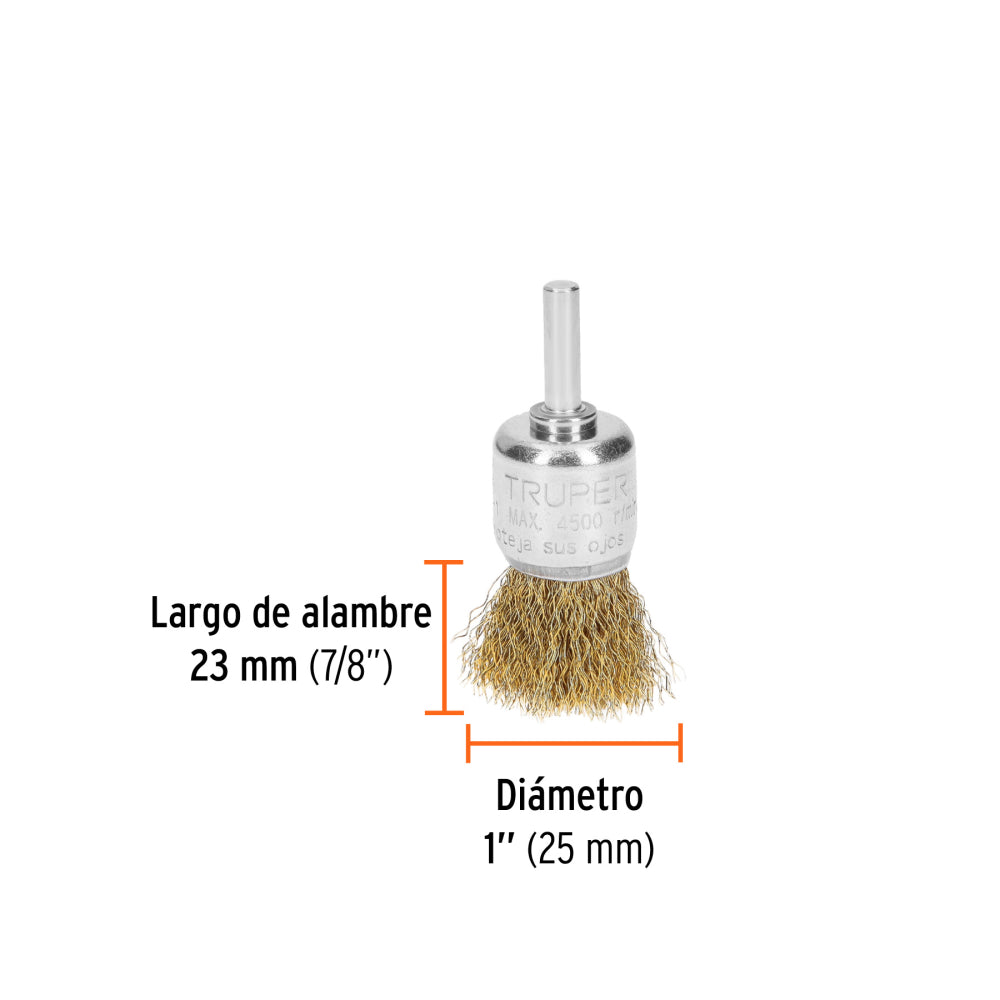 Carda de Alambre 0.3mm para Limpieza de Acero Latonado
