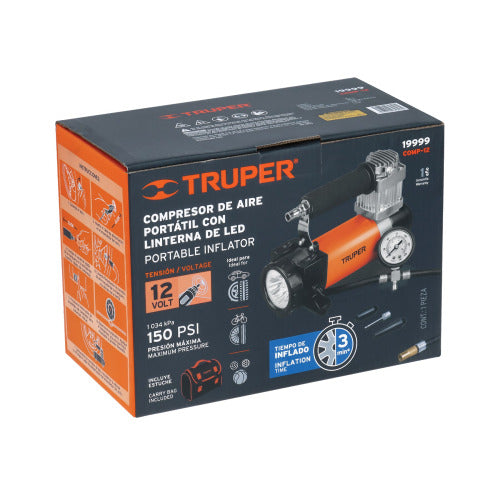 Compresor Portátil 12V para Autos – Compacto y Eficiente