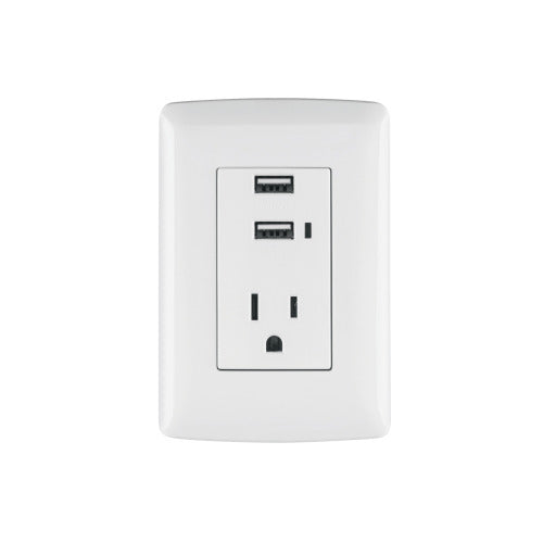 Cargador USB Blanco Compacto - Ideal para Viajes