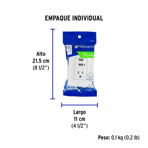Cargador USB Blanco Compacto - Ideal para Viajes