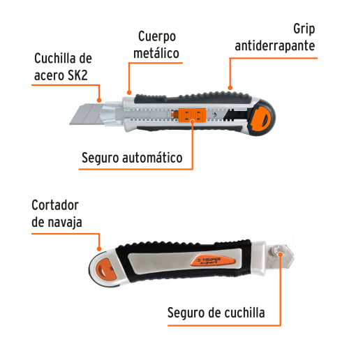 Cutter con Alma Metalica y Grip CUT-7XX