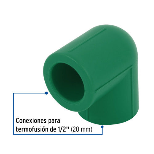 Codo 90° PPR 1/2" - Conexión Duradera y Fácil