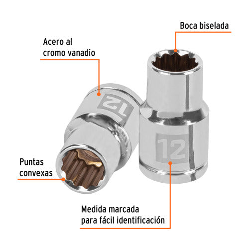 Dado 12 Puntas 1/2' 12mm - Alta Resistencia | Herramientas Profesionales