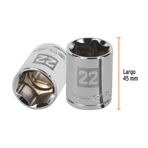 Dado 6 Puntas 1/2' 22mm - Alta Resistencia y Durabilidad