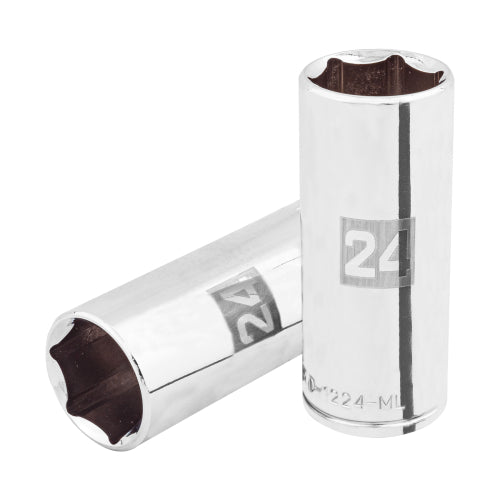 Dado Largo 24mm 6 Puntas 1/2 - Herramienta Profesional