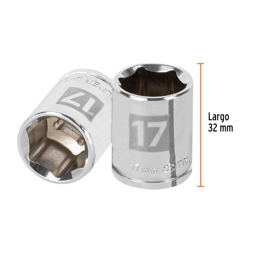 Dado 6 Puntas 3/8' 17mm - Alta Resistencia y Durabilidad