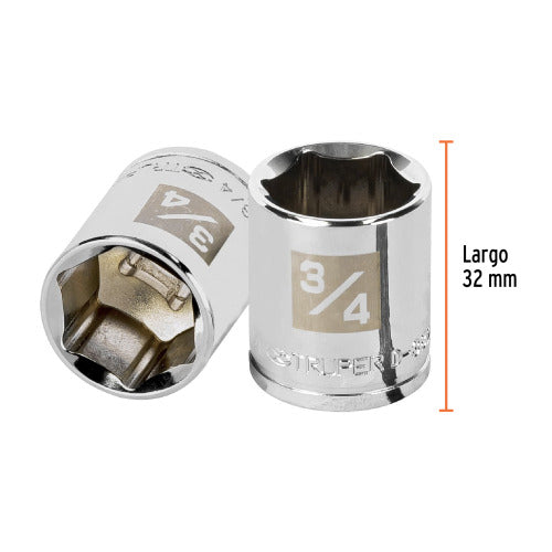 Dado 6 Puntas 3/8' - Herramienta Profesional Duradera