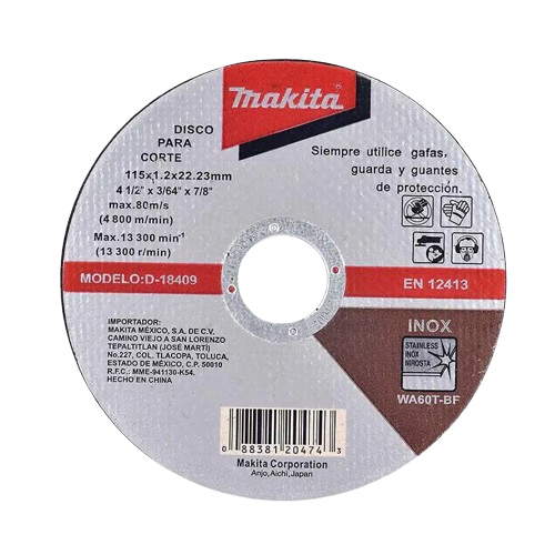 Disco Abrasivo Corte Inoxidable 115mm - Alta Durabilidad